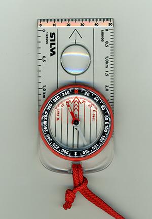 A compass on a lanyard.
