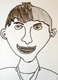 Image of student self-portrait