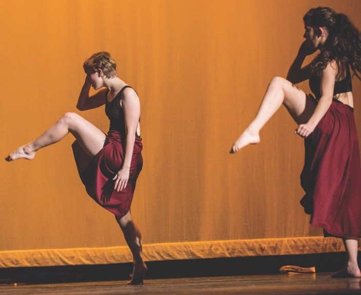 Image of a dancers on stage