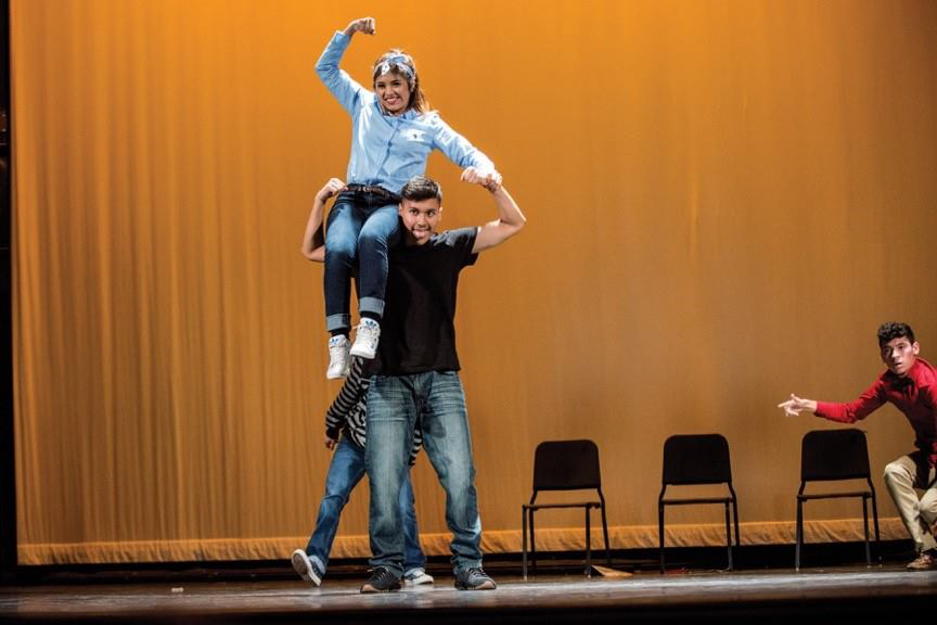Image of group of dancers in studio