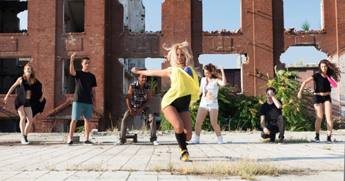 Image of group of young dancers