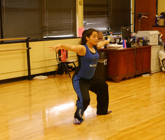 Image of dancer warming up