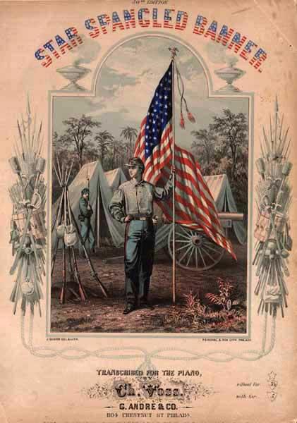 Image of cover of sheet music for The Star Spangled Banner