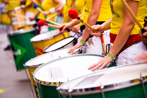 Image of samba drummers