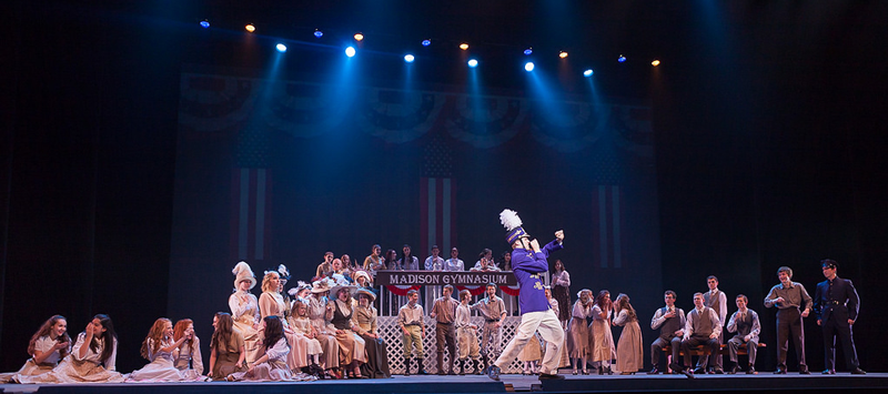 Teens preparing for performance