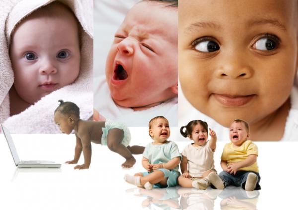 several images of babies