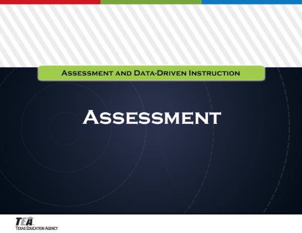 Assessment section title