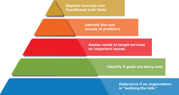 Using data in decision making.