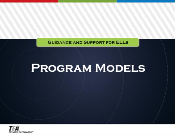 Program models section title graphic