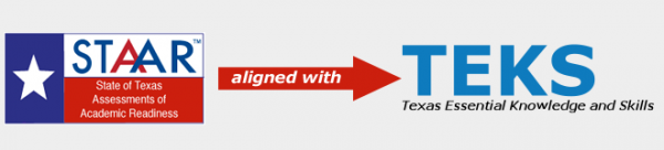 STAAR assessment aligned to TEKS