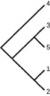 Phylogenetic tree has one branch leading to 4. A second branch leads to 3 and 5. A third branch leads to 1 and 2.