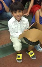 Activity: drama lesson with students dressed in costumes they made.