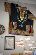 classroom environment demonstrating multiculturalism with visuals representing the diverse cultures represented in Texas classrooms